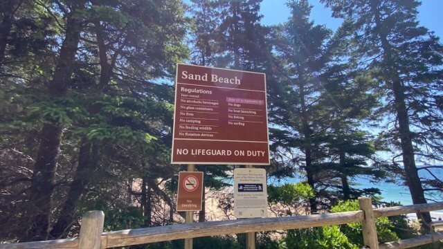 Sand Beach - Island Explorer Shuttle - Acadia National Park