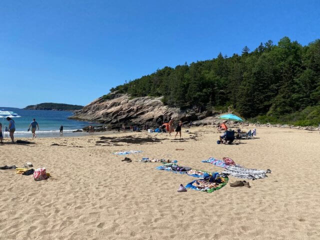 Sand Beach - Island Explorer Shuttle - Acadia National Park